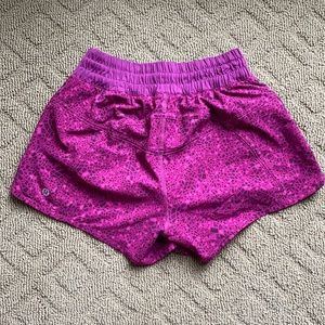 Purple and Pink lululemon shorts